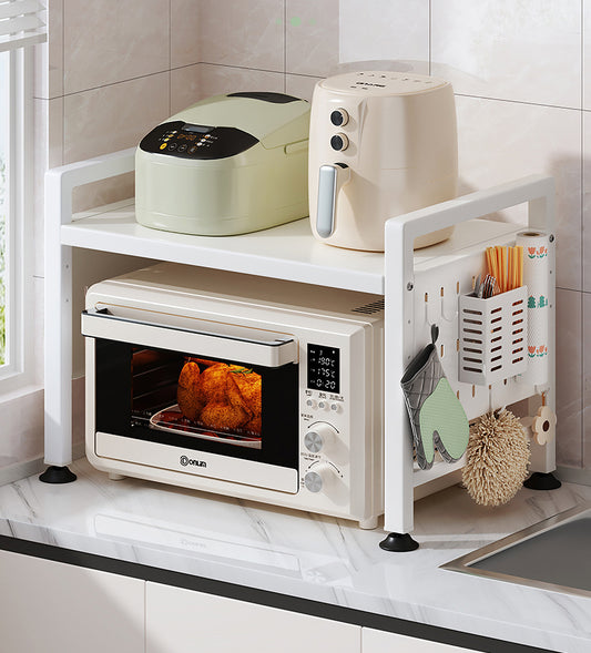 Multifunctional Microwave Shelf Storage Cutlery Tray Spice Holder Kitchen Rack