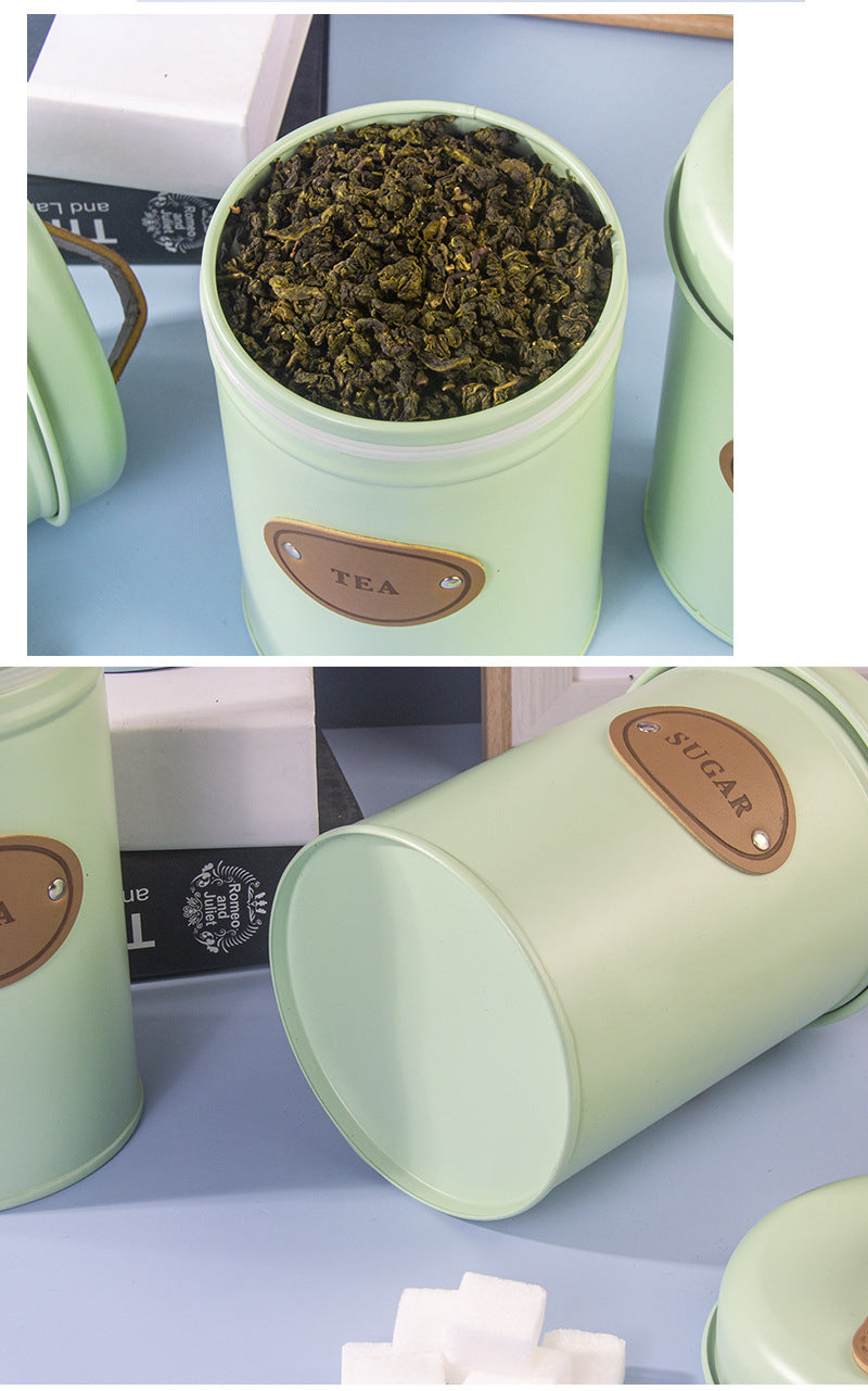 Tea Coffee Sugar Canisters Storage Set
