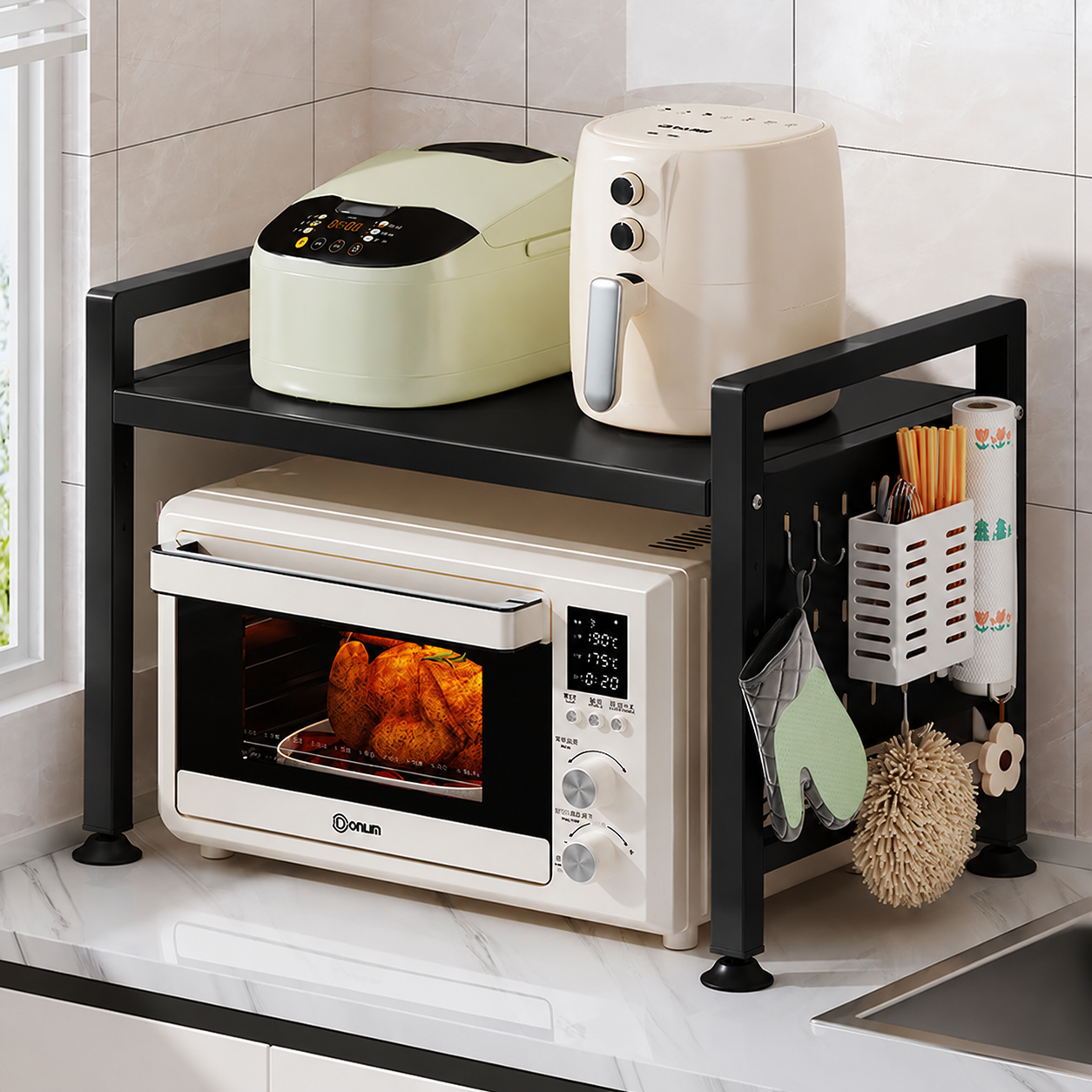 Multifunctional Microwave Shelf Rack