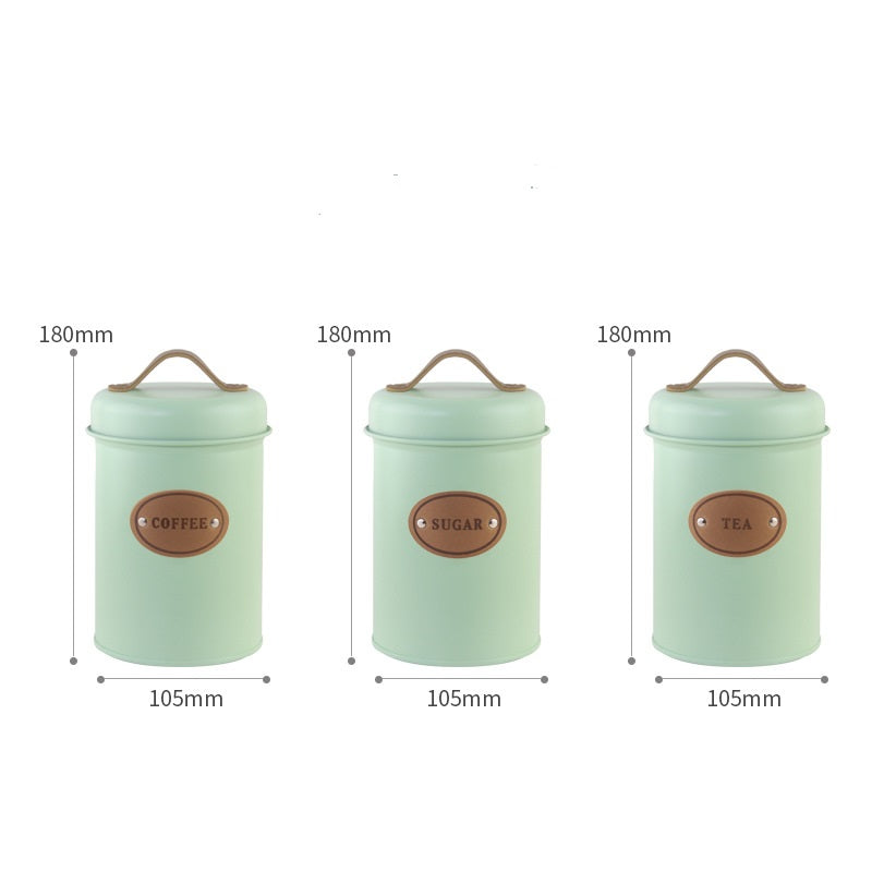 Tea Coffee Sugar Canisters Storage Set