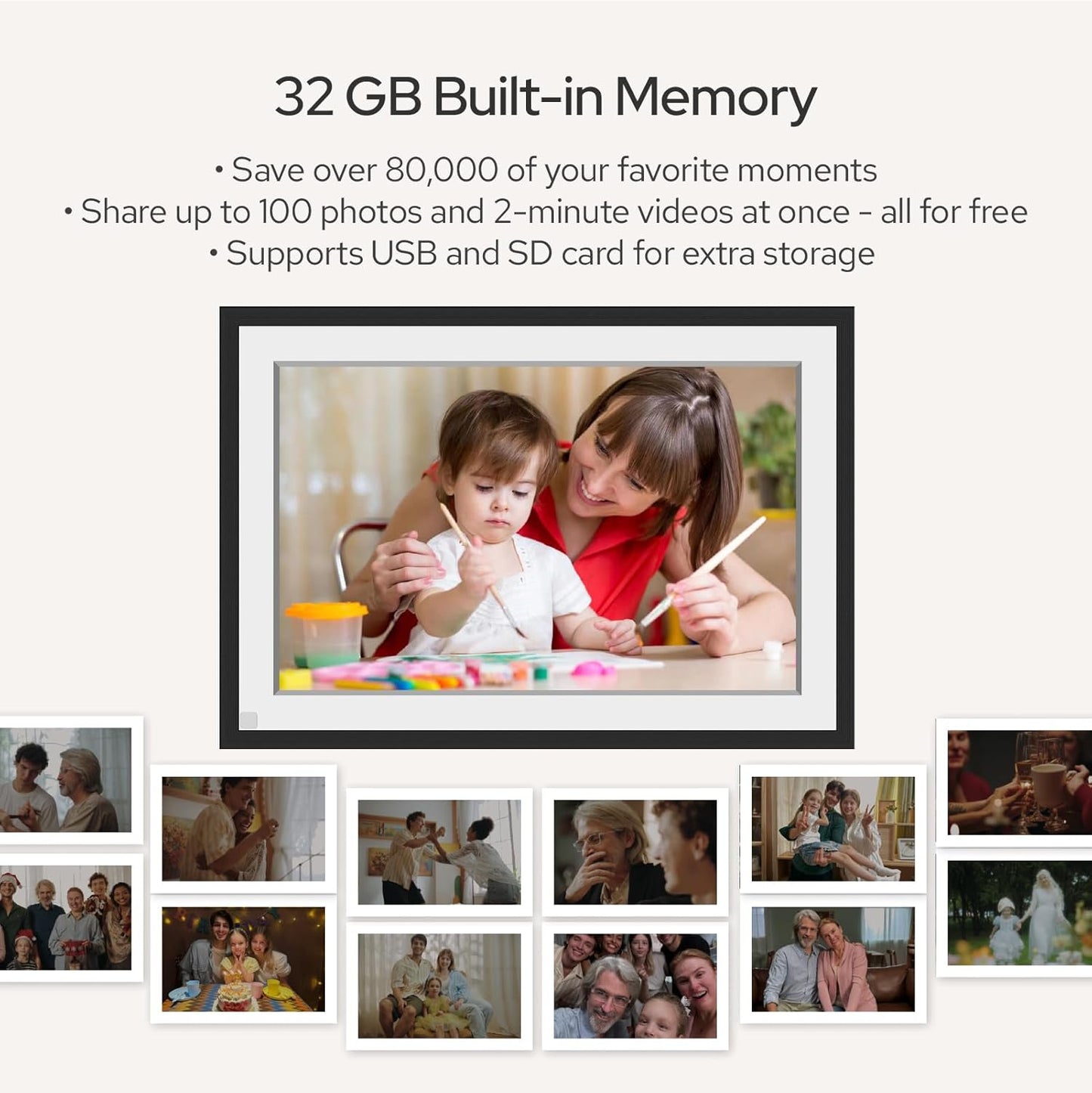 10.1'' Digital Picture Frame -1280x800HD 32G Memory