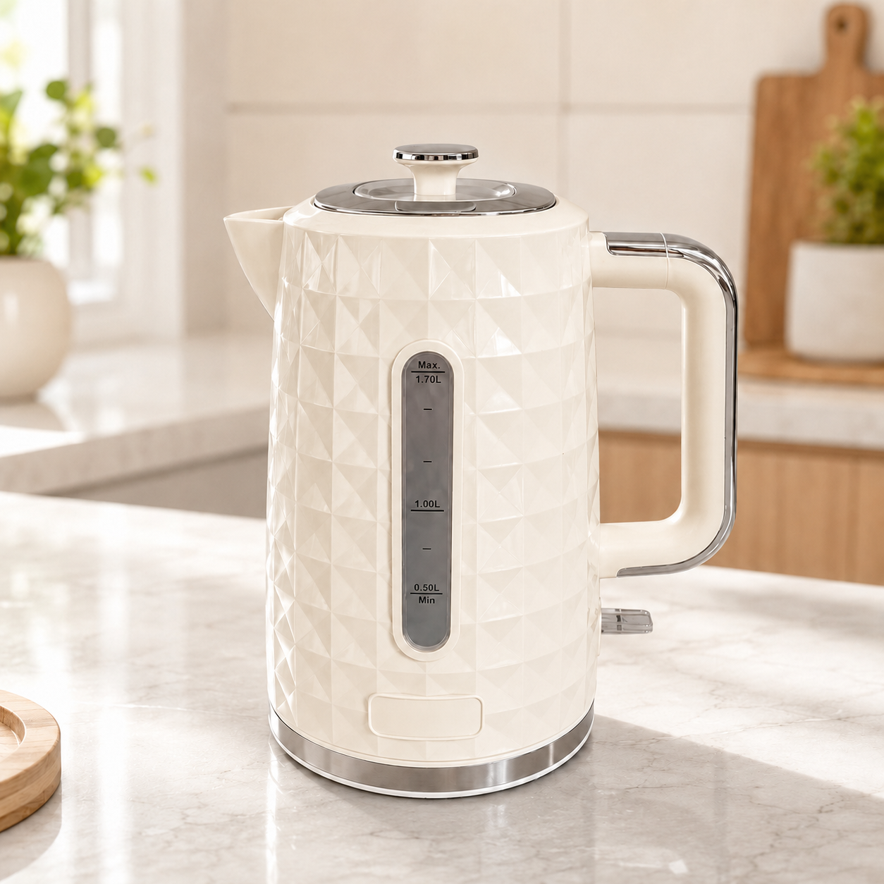 New 1.7L Electric Kettle Cream
