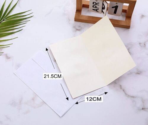 5pcs 3D Christmas Greeting Cards