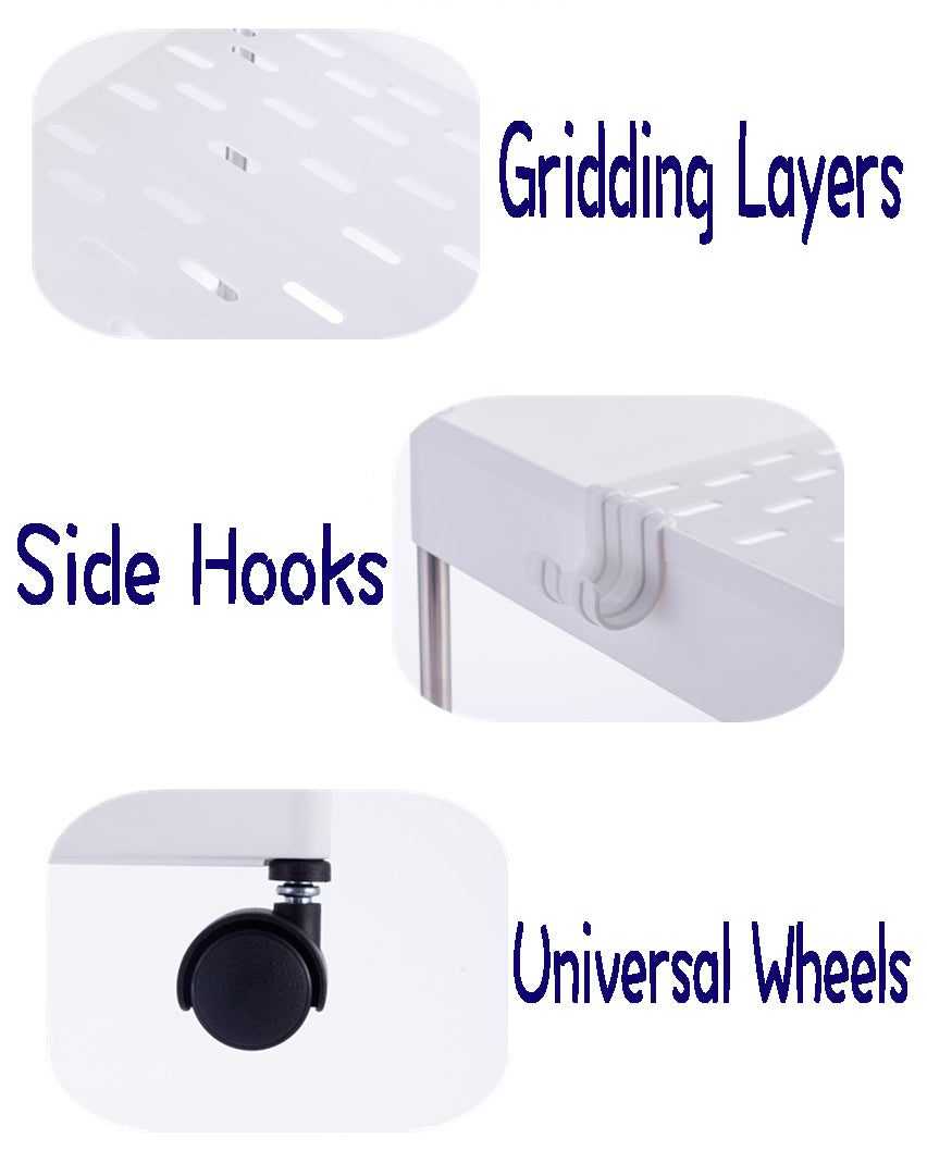 Space Saver Rolling Storage Trolley Cart