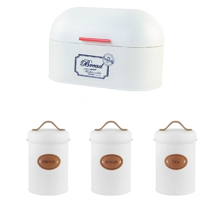 Bread Box and Canister Storage Set