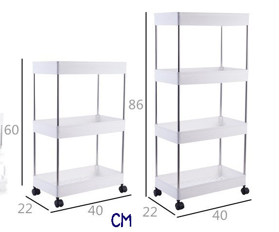 Space Saver Rolling Storage Trolley Cart