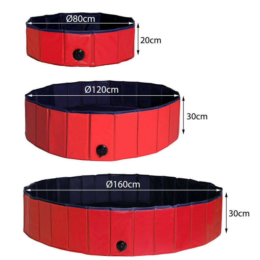 Portable Foldable PVE Pet Swimming Pool Bathtub Summer