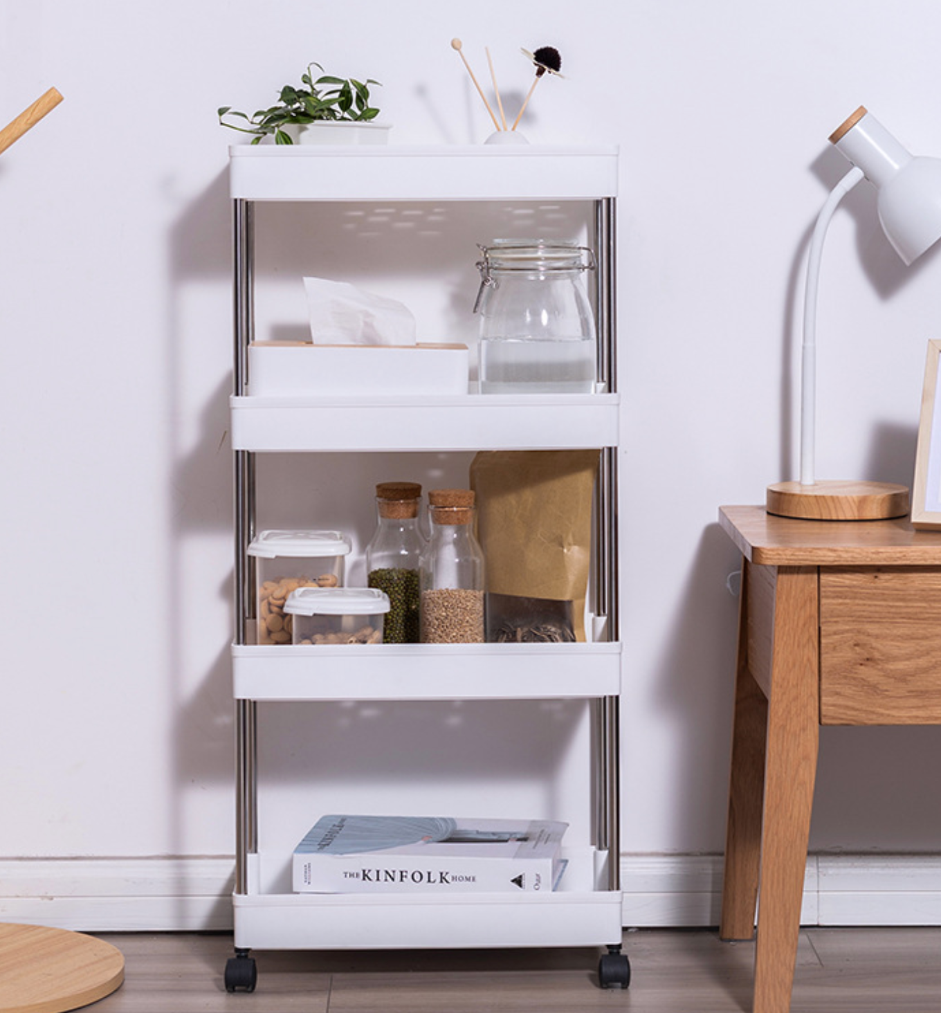Space Saver Rolling Storage Trolley Cart