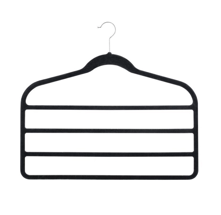 Velvet Clothes Hanger 4 Tier
