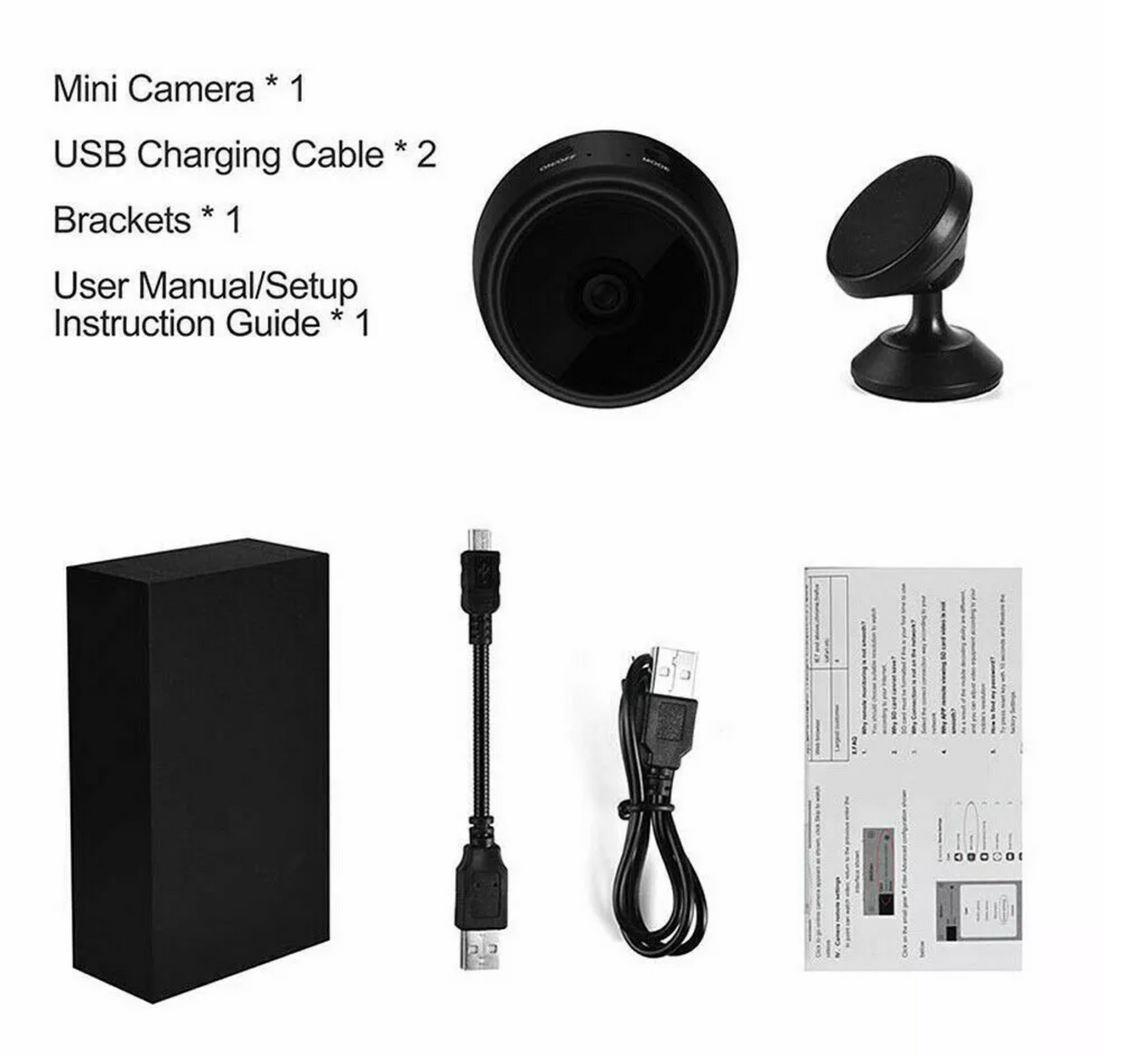 A9 Wifi Mini Camera 1080P Wireless Security Monitor