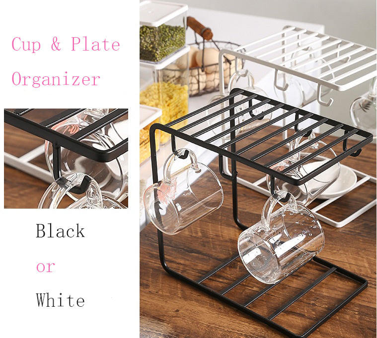 Cup Mug Holder Plate Rack Stand