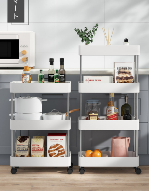Narrow Rolling Storage Cart