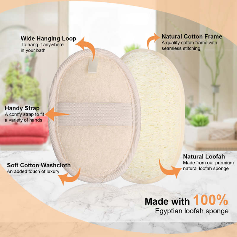 Exfoliating Loofah Natural Bath Pad