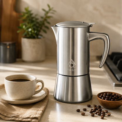 stainless steel moka coffee maker pot 