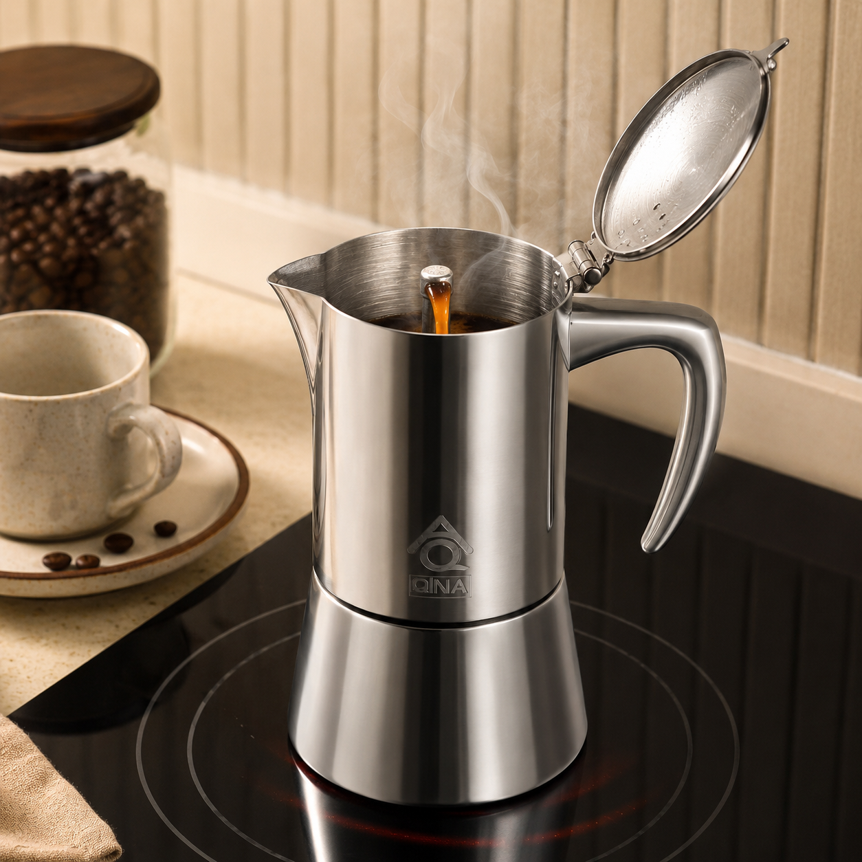 6 Cups Moka Pot Coffee Maker