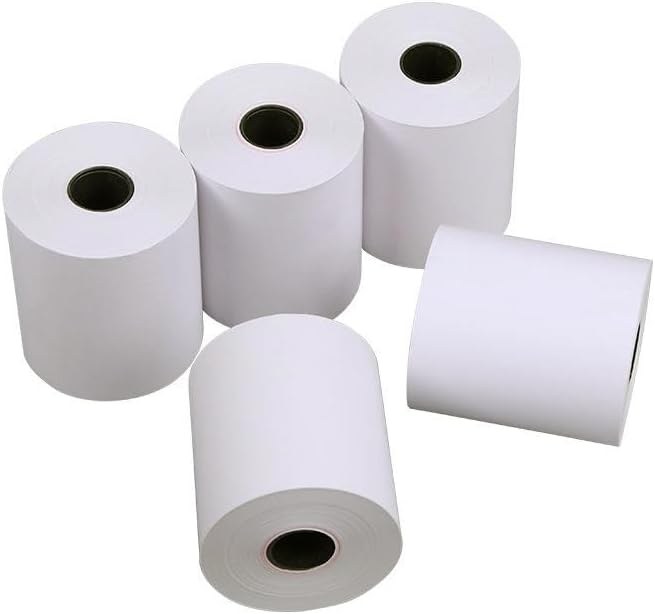 6 Rolls Lineless Label Paper 80mmx52m