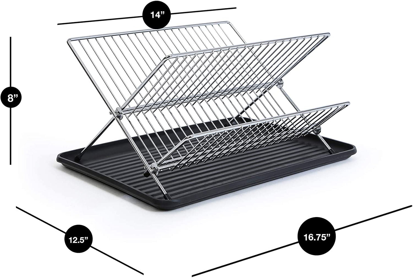 2 Tier Folding Dish Rack