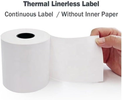 6 Rolls Lineless Label Paper 80mmx52m