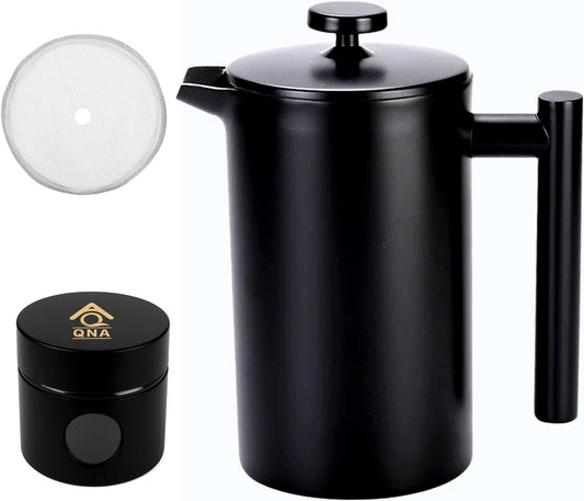 1000ml French Press Coffee Maker Coffee Container & Extra Filter Set