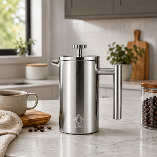 stainless steel french press coffee maker plunger