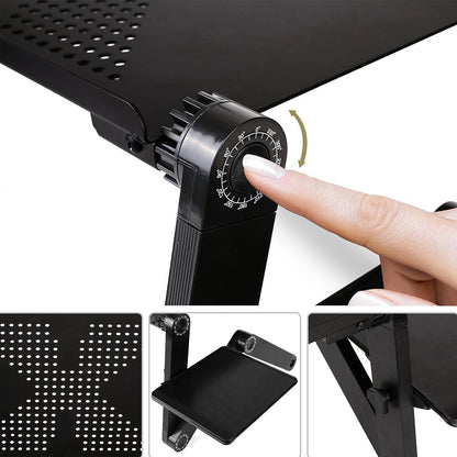 Adjustable Laptop Stand with Mouse Pad