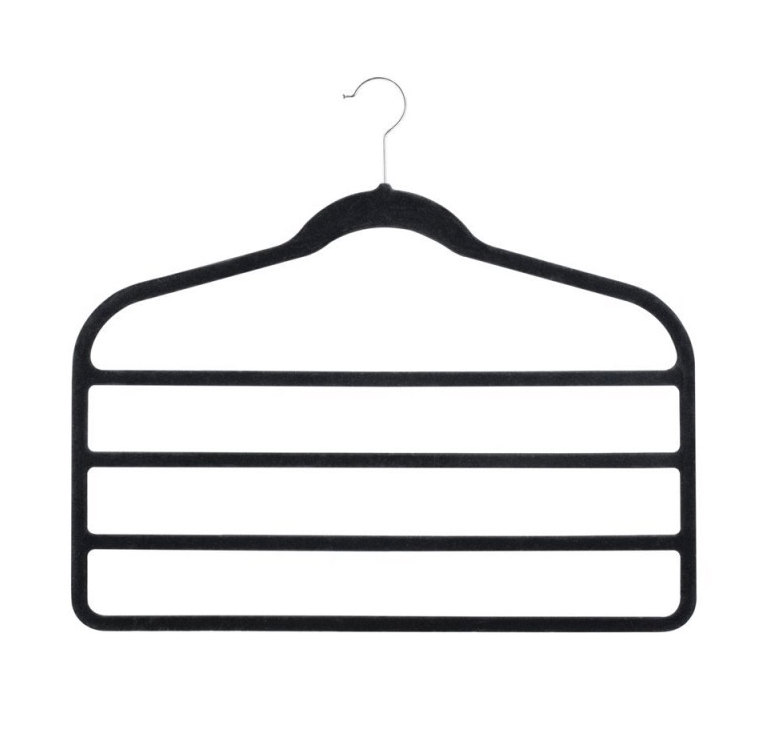 Velvet Clothes Hanger 4 Tier 