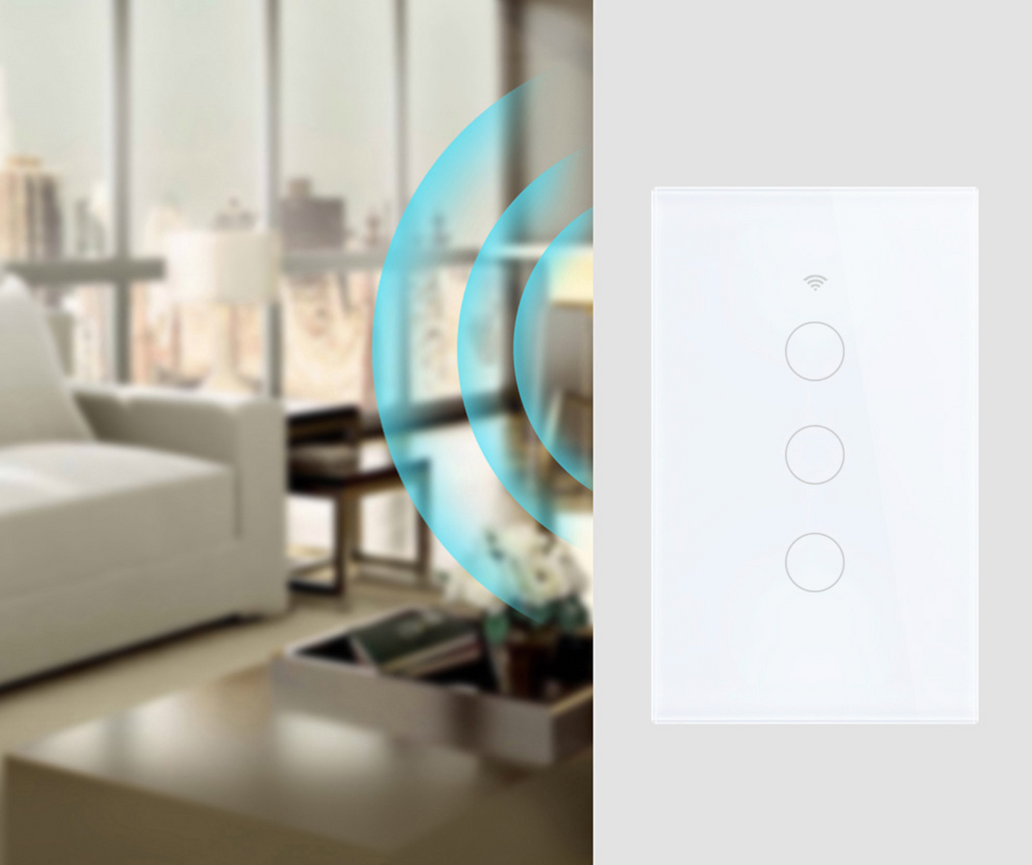 Smart WIFI Switch for Lights LED Touch Panel