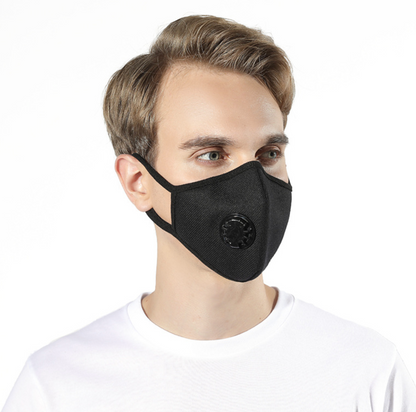 Unisex Cotton Mask Anti-Dust Reusable Face Masks Washable with 2 Filters